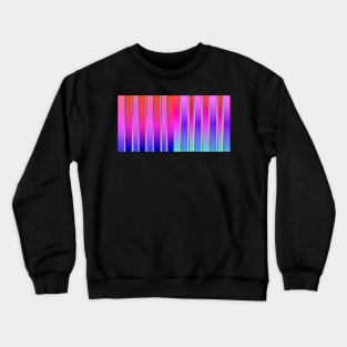 Hot pink ombre stripe pattern Crewneck Sweatshirt